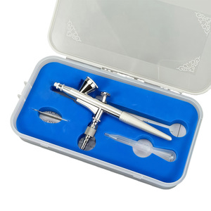 <b>Nail</b> Art Airbrush <b>Set</b> 0.3mm Dual Action Gravity Feed Portable USB Powered Adjustable Speed For <b>Nail</b> Polish <b>Gel</b> Spray - Product Image 1