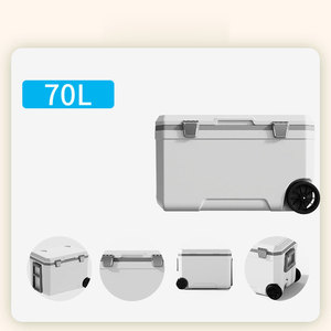 Cooler de Trolley para Exterior, Cooler de Camping com Múltiplas Opções de Cores e Vários Coolers Ultra-grandes para Bebidas Quentes e Frias - Product Image 5
