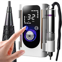 Machine à percer les ongles en carbure portable 45000 tr/min, rechargeable par USB, sans fil, lime électrique, outil de polissage pour salon de manucure