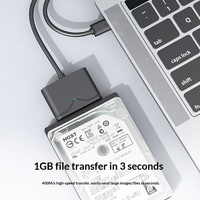Nuevo Adaptador de Disco Duro de Estado Sólido Easy Drive Line USB3.0 a SATA con Puerto de Alimentación CC