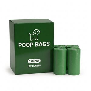 Sacs à déjections canines en plastique personnalisables avec logo, vente en gros d'usine, durables, en vrac, à prix abordable, OEM ODM, avec support - Product Image 1