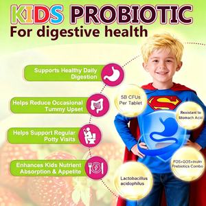 טבליות לעיסה אורגניות לילדים עם ויטמין <span class=keywords><strong>C</strong></span> ו-D, בטעם דובדבן, תוצרת OEM ו-ODM, עם פרוביוטיקה, בעלות תקן חלאל/כשר, לתמיכה חיסונית. - Product Image 4