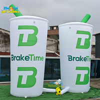 Tasses à thé au lait gonflables personnalisées avec logo, modèle de tasse à café géante gonflable pour la promotion d'événements