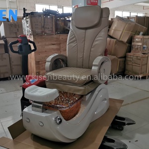 Kisen High-end Beauty Hair Salon Furniture Pu Leather Manicure Chair Electric Kneading Massage with Plumbing Pedicure Chair - Product Image 6