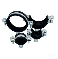 Collier de serrage en acier inoxydable de haute qualité avec revêtement en caoutchouc, 5-120 mm, collier de serrage pour tuyau, câble, collier de serrage pour tuyau avec verrouillage rapide et écrou M8/M10