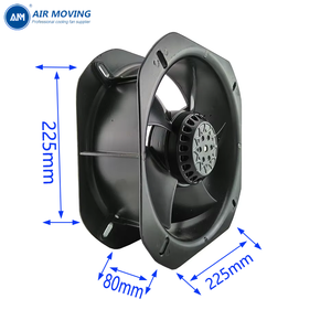 Ventilador de CA AM22580H2B 225*225*80mm 110V 220V 380V, Ventilador Industrial de Flujo Axial para Extracción y Refrigeración - Product Image 3