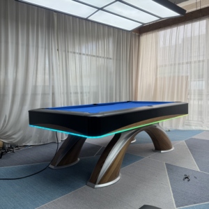 Vente directe d'usine de tables de billard haut de <span class=keywords><strong>gamme</strong></span> de luxe personnalisées de 7 pieds en bois massif pour une variété d'espaces - Product Image 1