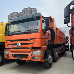 ब्रांड नई 32 टन 12 टायर 8X4 चीन Howo टिपर डंप ट्रकों में दुबई
