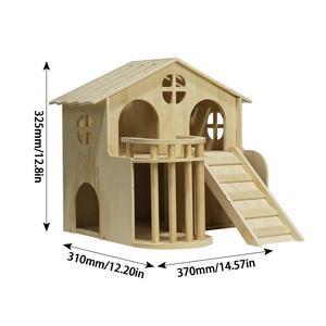 Usine en gros conception personnalisée logo personnalisé jardin extérieur décoratif grand nid d'oiseau en bois maison d'insecte en bois - Product Image 6