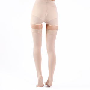 Bas de contention médicaux personnalisés anti-varices, à bout fermé, montants jusqu'à la cuisse, en nylon, à motif de <span class=keywords><strong>points</strong></span>, compression 20-30 mmHg - Product Image 5