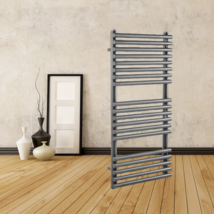 Scaldasalviette a Parete in Acciaio per Sistema HVAC, Radiatore Riscaldato ad Acqua Calda, Design Elegante per Bagno - Product Image 3