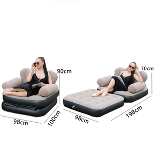 Inflatable <strong>Sofa</strong> <strong>Bed</strong> Portable PVC <strong>Air</strong> Mattress Foldable Lazy Couch <strong>Bed</strong>, Durable Thick <strong>Air</strong> <strong>Sofa</strong> for Home Dorm Camping - Product Image 5