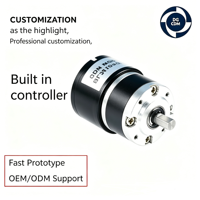 Moteur à engrenages sans balais BL2418I-GB-V3 CDM 24V 69RPM, couple 0,22Nm, 2,04W, fixation par bride, compact, pour usage domestique intégré