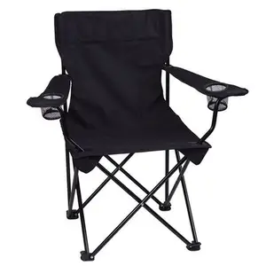 Chaise pliante Portable, légère, bon marché, Camping, pêche, plein air, avec porte-gobelet et sac de transport