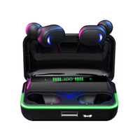 Écouteurs sans fil Sport Gaming E10 TWS BT 5.0 avec boîte de charge, écouteurs sans fil, écouteurs sans fil