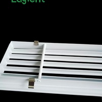 Grille d'aération linéaire en aluminium thermolaqué antirouille, longueur personnalisée, pour maison et commerce, grille d'air conditionné OEM ODM