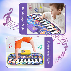Tapis musical pour enfants, 6 sons d'instruments et 9 mélodies, tapis musical interactif pour tout-petits, éducation précoce - Product Image 5