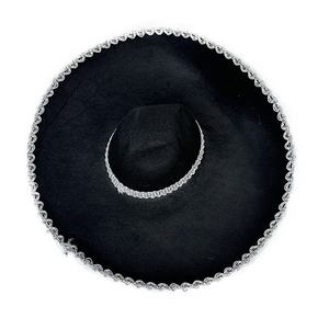 หมวกซอร์โรทรงเม็กซิกันขอบเงินปีกกว้าง สำหรับฮาโลวีน งานแสดงบนเวที หรือใส่ในฤดูร้อน - Product Image 2