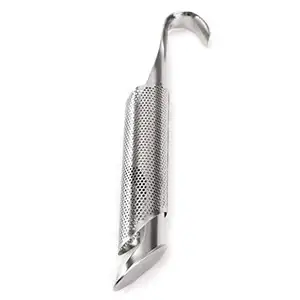 Pipe Steeper Strainer with Hook Stainless Steel Tea Stick Tea Infuser