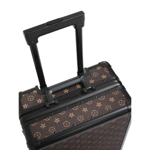 Business Carbon Fiber <b>Trolley</b> Case 20 24 Inch Aluminum Frame Swivel Wheels Carry On <b>Suitcase</b> Durable Travel Luggage - Product Image 3