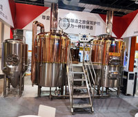 Machine à bière Craft 500l pour équipement de brassage de pub/restaurant Cuivre rouge