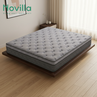 Matelas Orthopédique de Luxe SNM2605, Meilleure Vente, Noir, 30 cm, avec Surmatelas Euro Top Moelleux, Tailles Twin, Full, Queen, King