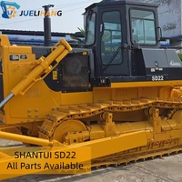 Bulldozer Shantui SD22 d'occasion économique avec moteur Weichai, chenilles allongées, dozer moyen, vente directe