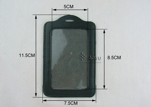ที่ใส่บัตรประจำตัวแฟชั่นหนัง PU และคลิปหนีบป้าย - Product Image 4