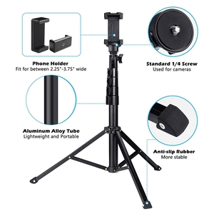 Perche à <span class=keywords><strong>selfie</strong></span> extensible de 51 pouces, trépied pour téléphone avec télécommande sans fil compatible avec <span class=keywords><strong>iPhone</strong></span> 12 <span class=keywords><strong>11</strong></span> Pro - Product Image 4