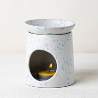 YUANWANG Terrazzo motif parfum brûleur cire fondre brûleurs céramique brûleur à huile pour la décoration intérieure Spa Yoga
