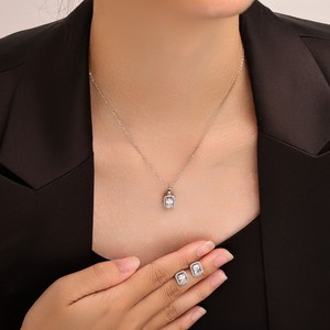 Conjunto de Joyería Shining Pearl, Diseño Geométrico, Bisel de Aleación de Cobre, Uso Diario, Moda de Lujo - Product Image 2