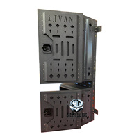 Boîte à outils en aluminium robuste avec boîte de rangement arrière de fourgon à verrouillage sécurisé pour ramassage de camping-car à usage extérieur