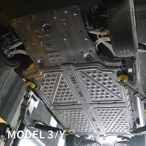 Electric Vehicle New Energy Battery Motor Chassis Guard Bottom Cover Protection Cooling Pipe Skid Plate For Model 3 Model Y