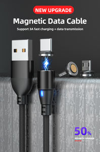 Trending 3-in-1 USB <strong>Magnetic</strong> Cord Charging <strong>Data</strong> Cable 360-Degree <strong>Magnetic</strong> <strong>Suction</strong> New <strong>for</strong> Computer - Product Image 5