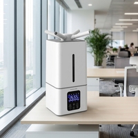 Humidificateur ultrasonique industriel 15L pour usine textile, 3 buses, brume froide, contrôle automatique de l'humidité, 90W