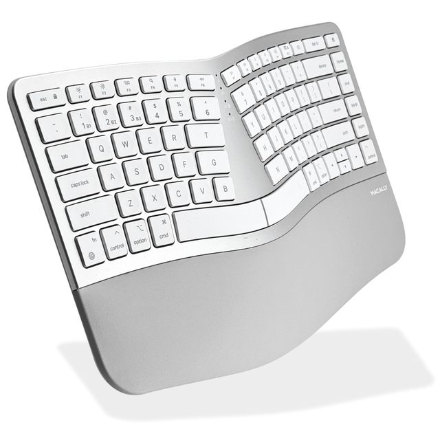 OEM ODM Ergonomic Wireless Keyboard Split   USBCA Wired Dual Mode Keyboard Rechargeable MultiDevice Ergonomic Keyboard