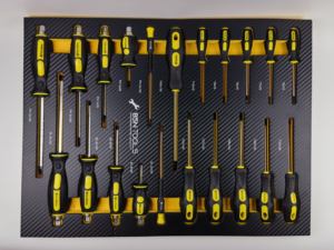 Armoire à outils portative à rouleaux en acier au carbone à <span class=keywords><strong>6</strong></span> <span class=keywords><strong>tiroirs</strong></span> pour la réparation automobile avec poignée et roues pour un rangement pratique des ensembles d'outils - Product Image 5