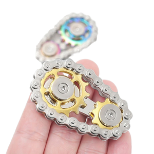 Bike Chain Gear <strong>Fidget</strong> <strong>Spinner</strong> Metal Sprocket Chain <strong>Fidget</strong> Toy Stress Anxiety Relief <strong>Fidget</strong> Toy - Product Image 2