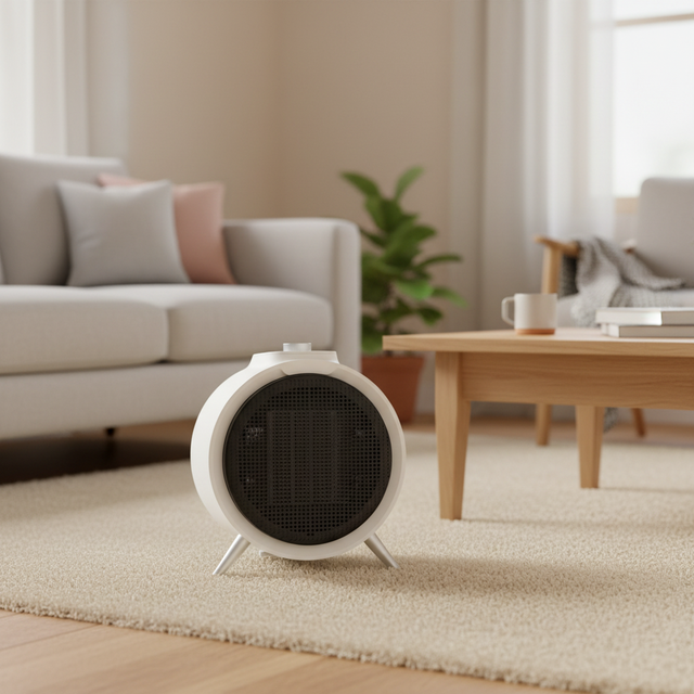 PTC Ceramic Fan Heater with Overheat Protection Adjustable Thermostat Fast Heating Portable & Freestanding Design