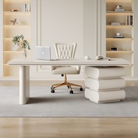 Bureau de Travail Moderne et Simple, Style Crème Luxe Léger Français pour Petit Appartement et Maison