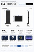 Letrero Digital LED GOB P2.5 para Interiores con Diseño de Servicio Frontal para Aeropuertos y Vestíbulos de Hoteles
