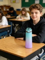 Joli ensemble de gourdes saines sans BPA avec technologie anti-odeur et options de parfum, idéal pour la maison, la salle de sport et les activités sportives.
