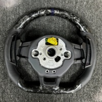 Volant en fibre de carbone forgé de style sportif pour Volkswagen Golf 7 GTI GTS GTD GTE Polo GTI Scirocco 2015-2016 Tiguan