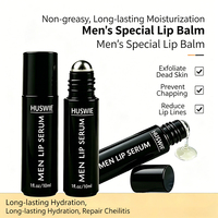 Soin des lèvres naturel pour hommes sous marque privée : Sérum hydratant et éclaircissant à la vitamine E pour lèvres sèches et gercées