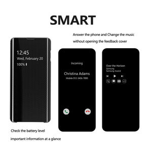 Étui miroir intelligent pour Samsung S25 étui de téléphone miroir Ultra clair pour Samsung S24 FE S23 Ultra Plus étui miroir à rabat - Product Image 3