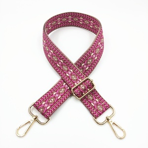 Nouvelle Sangle Large Jacquard Colorée en Forme <span class=keywords><strong>de</strong></span> Diamant <span class=keywords><strong>de</strong></span> 3,8 cm pour Sacs à Bandoulière Femme, Longue Sangle en Polyester Coton Léger - Product Image 6