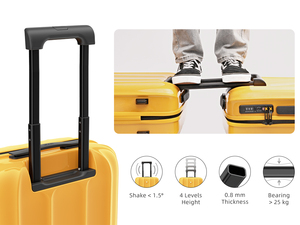 Prêt à expédier <span class=keywords><strong>valise</strong></span> cabine à la mode argent bagages à main ensembles TSA serrures Spinner <span class=keywords><strong>valise</strong></span> 20 pouces - Product Image 4