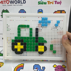 Premium 1400+ Pieces Creative Pegboard Mosaic <b>Puzzle</b> Pixel Building Blocks Educational Toy for Preschool Kids HALO OEM ODM - Product Image 2