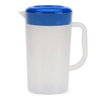 Carafe à eau froide en PP de qualité alimentaire, grande capacité 1,8-5L, avec couvercle, pour boissons, thé au lait, café, jus, bière