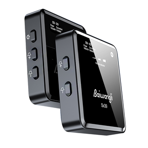 Micrófono Lavalier inalámbrico Ligero Grabación de sonido 3D Micrófono inalámbrico para iPhone Cámaras <span class=keywords><strong>Android</strong></span> Grabar Vlogs Transmisión en vivo - Product Image 1